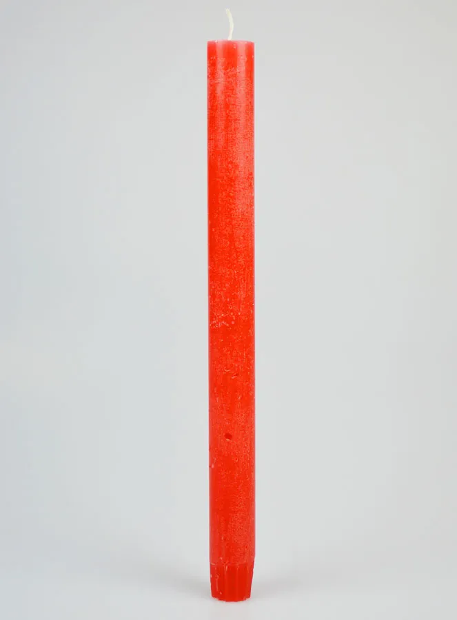 Durchgefärbte Kerze 27cm - Rosa Rot (pic 1)