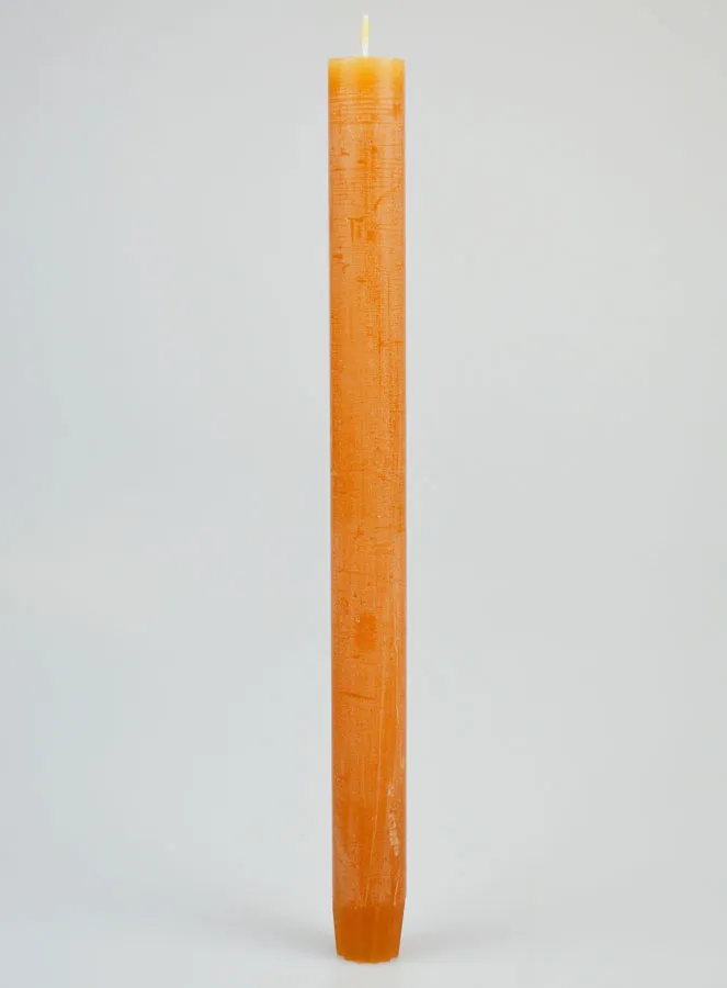 Durchgefärbte Kerze 27cm - Kastanie Braun (pic 1)