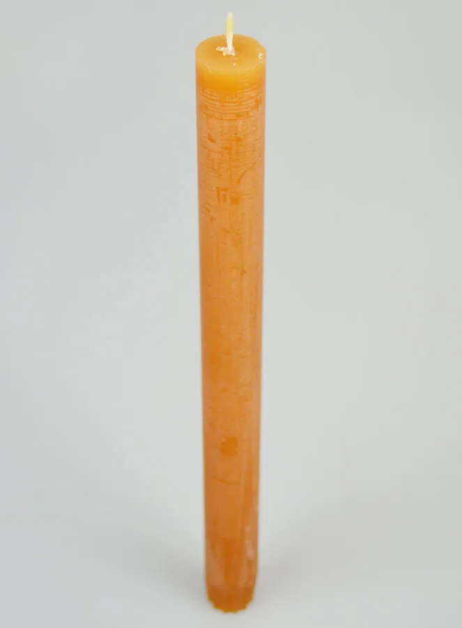 Durchgefärbte Kerze 27cm - Kastanie Braun (pic 2)