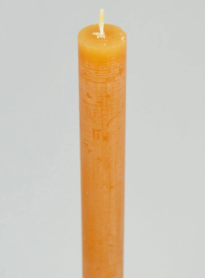 Durchgefärbte Kerze 27cm - Kastanie Braun (pic 4)