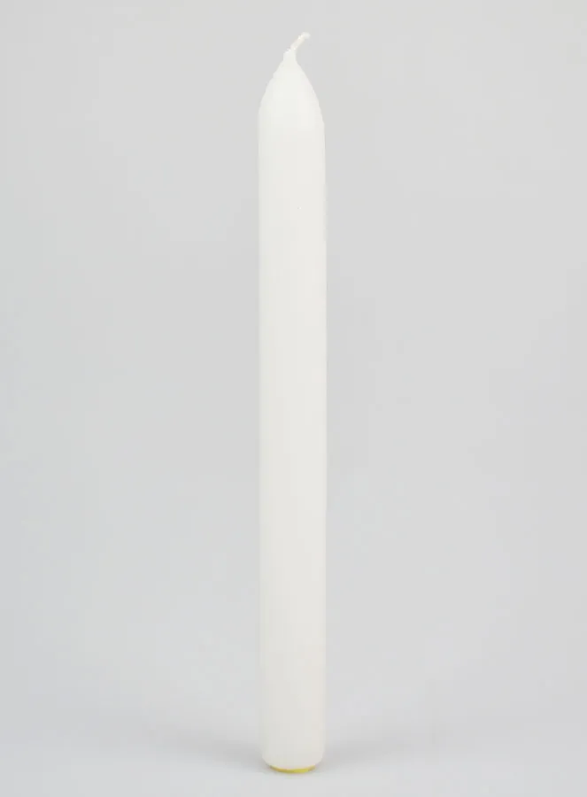 Durchgefärbte Kerze 24cm - Weiß (pic 1)