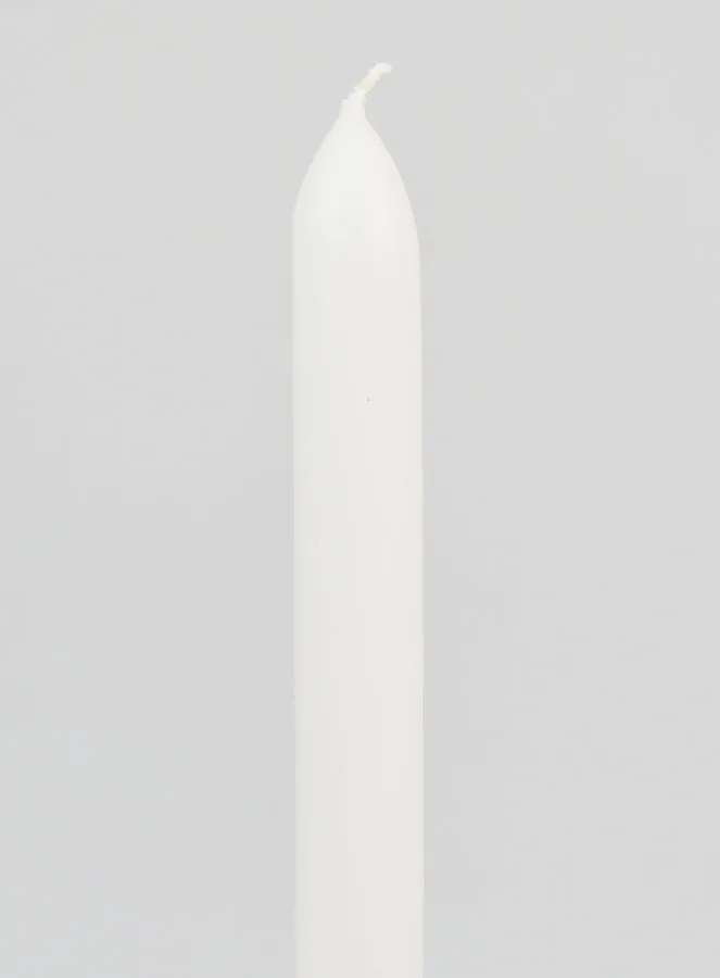Durchgefärbte Kerze 24cm - Weiß (pic 3)