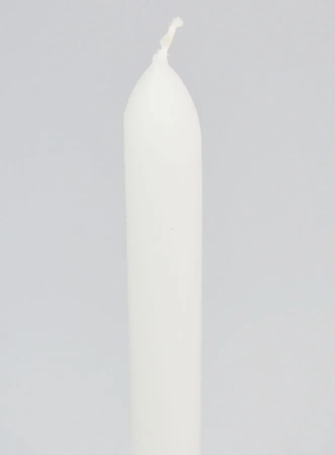 Durchgefärbte Kerze 24cm - Weiß (pic 4)
