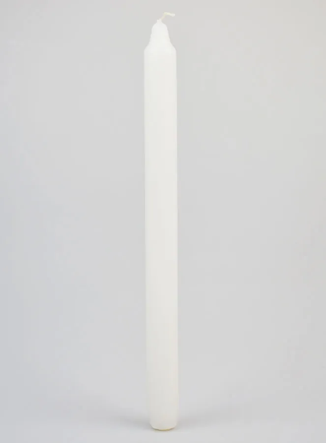 Durchgefärbte Kerze 29cm - Weiß (pic 1)