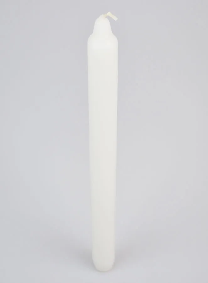 Durchgefärbte Kerze 29cm - Weiß (pic 2)