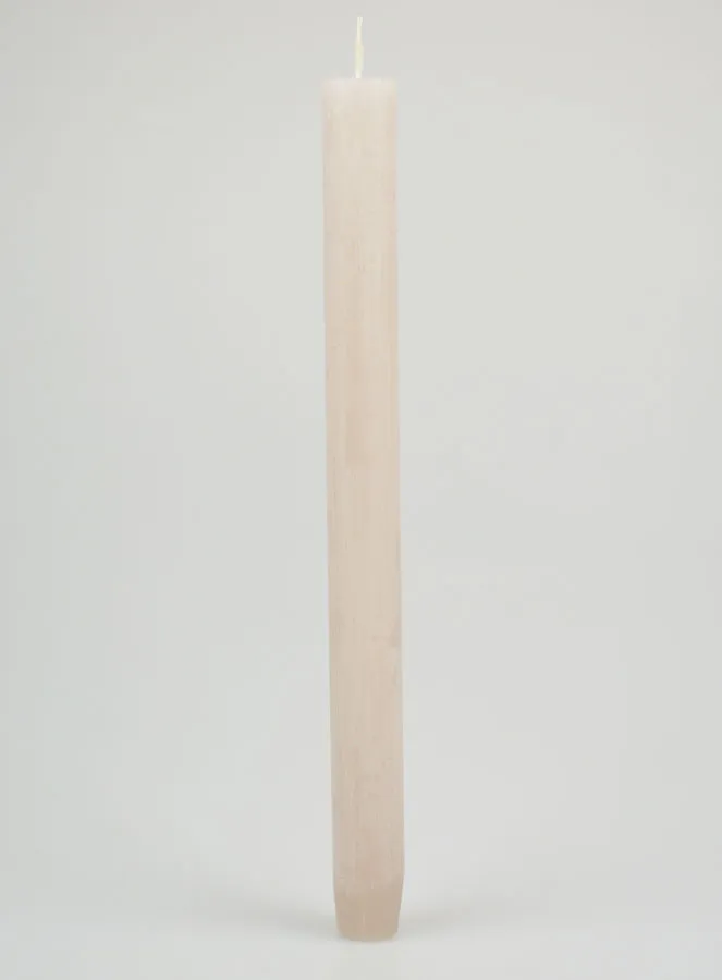 Durchgefärbte Kerze 27cm - Sand Grau (pic 1)