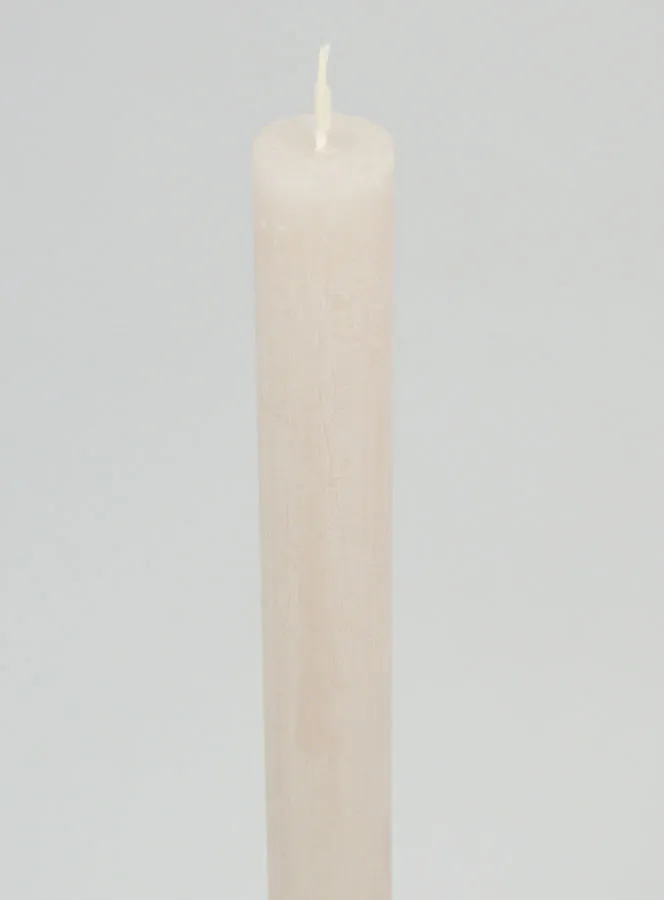 Durchgefärbte Kerze 27cm - Sand Grau (pic 4)