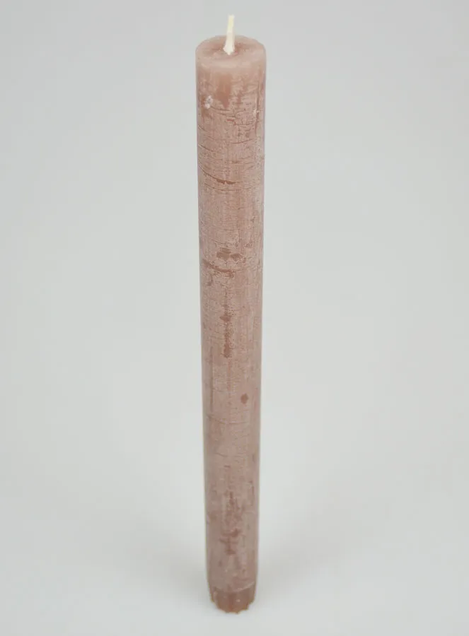 Durchgefärbte Kerze 27cm - Taupe Grau (pic 2)