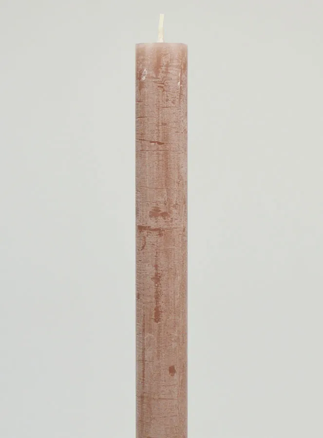 Durchgefärbte Kerze 27cm - Taupe Grau (pic 3)