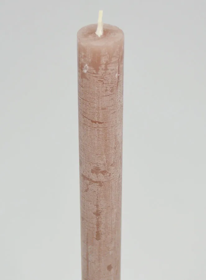 Durchgefärbte Kerze 27cm - Taupe Grau (pic 4)