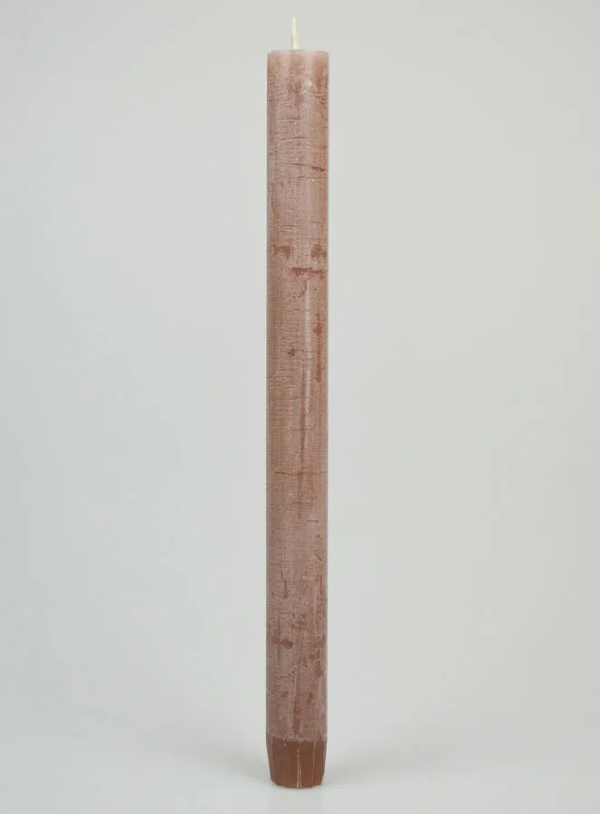 Durchgefärbte Gebetskerze - Taupe Grau (pic 1)