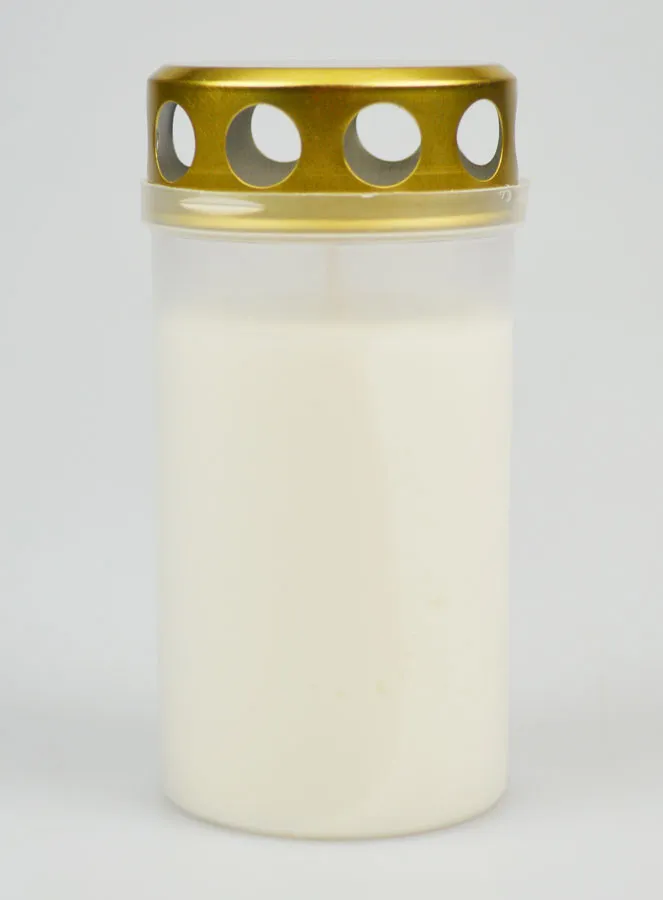 Grabkerze Weiß - 48 Stunden (pic 1)