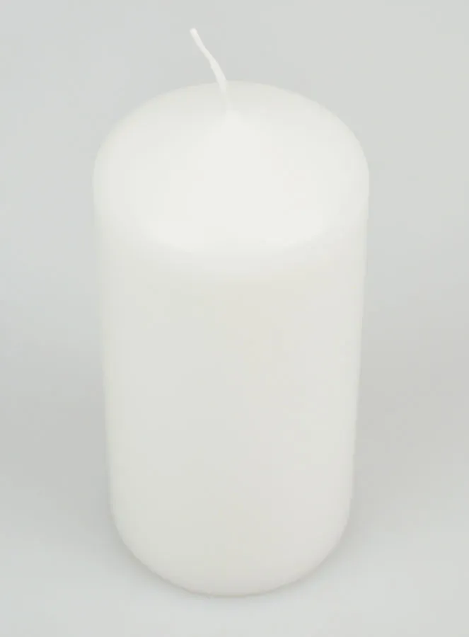 Deko-Kerze 12cm - Pur Weiß (pic 2)