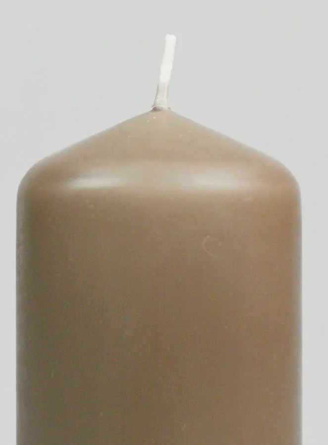 Deko-Kerze 12cm - Taupe (pic 3)