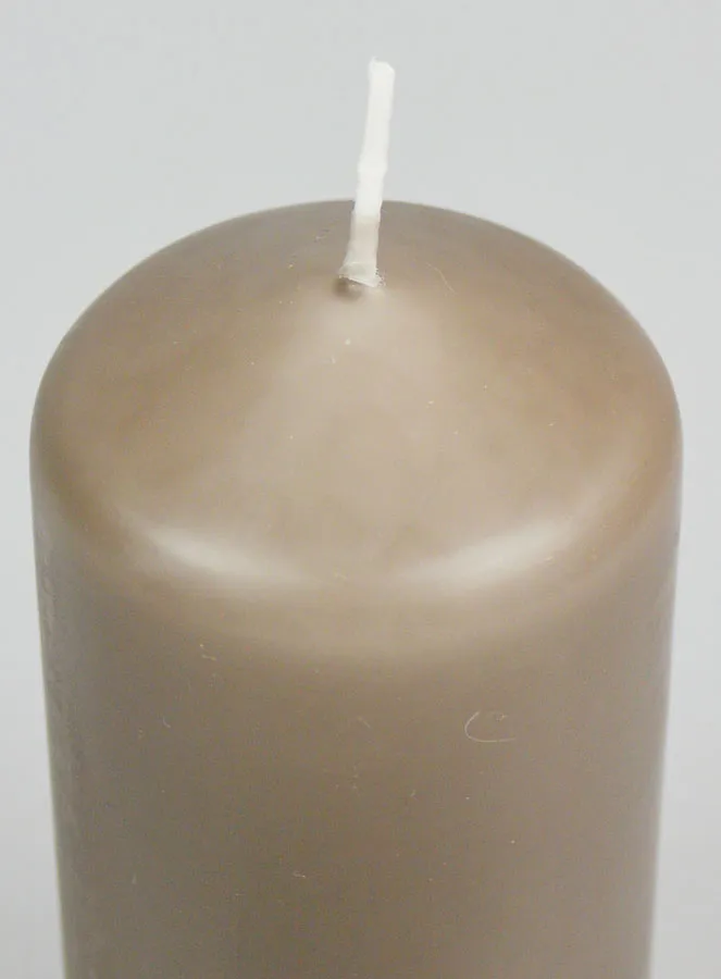 Deko-Kerze 12cm - Taupe (pic 4)