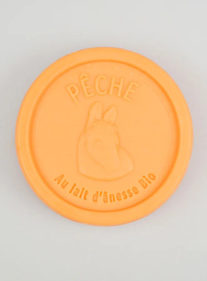 Seife mit Bio-Eselsmilch und Pfirsich - 100g (pic 1)