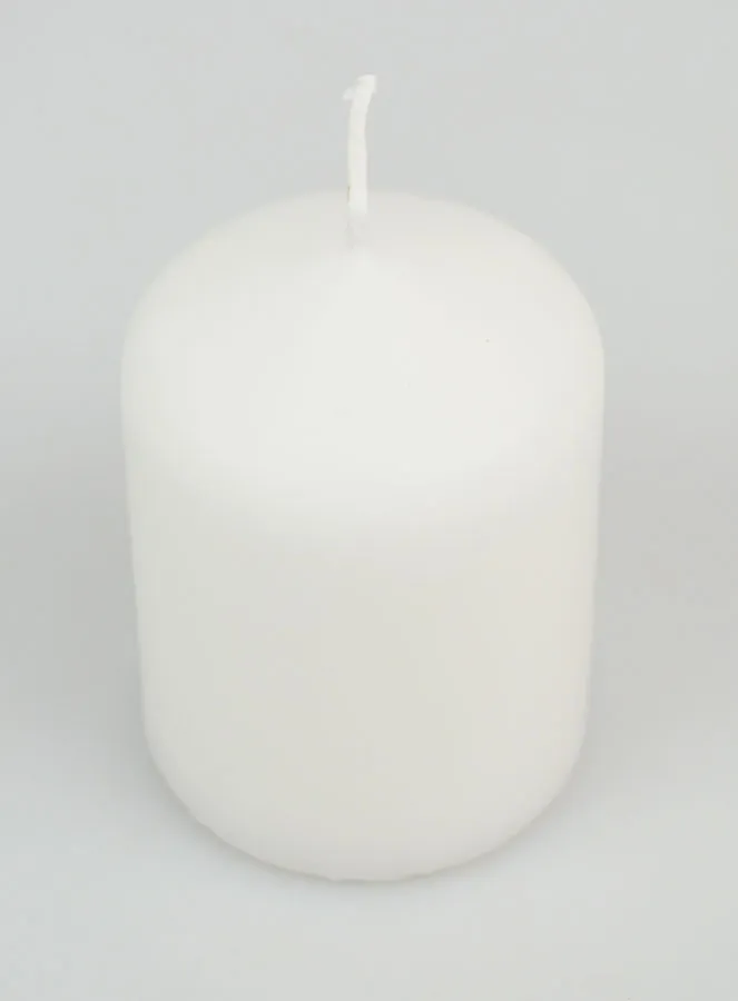 Deko-Kerze 8cm - Pur Weiß (pic 2)