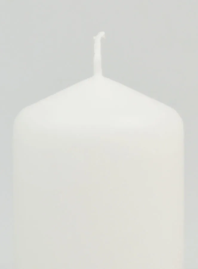 Deko-Kerze 8cm - Pur Weiß (pic 3)