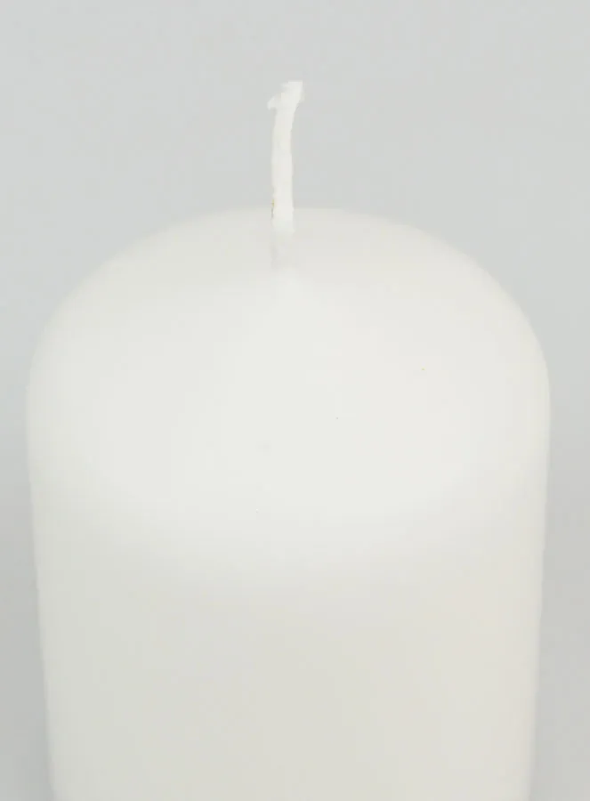 Deko-Kerze 8cm - Pur Weiß (pic 4)
