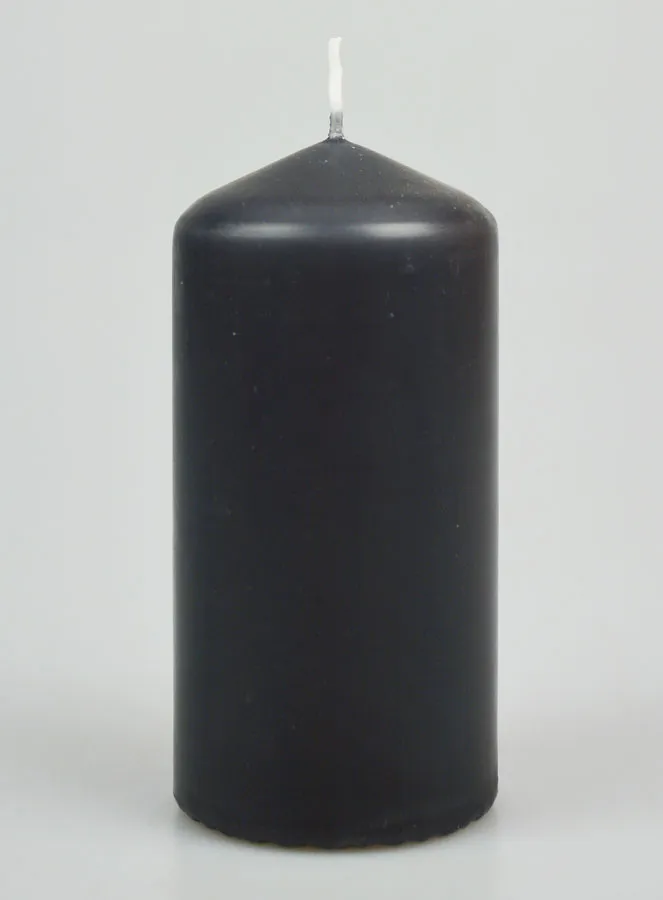 Deko-Kerze 12cm - Anthrazit (pic 1)