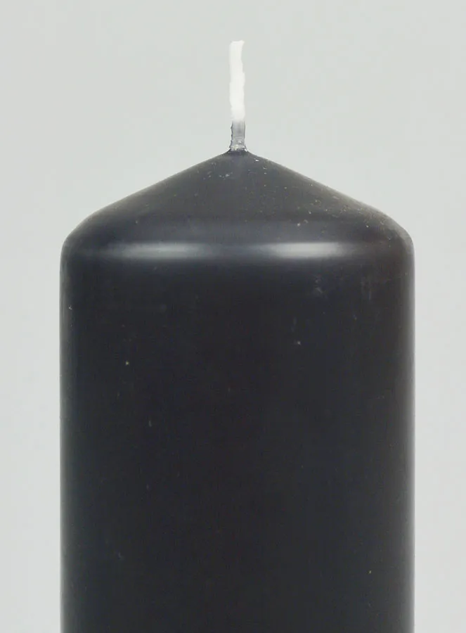 Deko-Kerze 12cm - Anthrazit (pic 3)