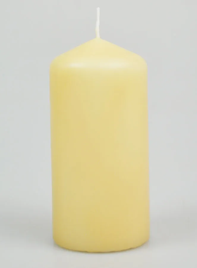 Deko Kerze 12cm - Beige (pic 1)