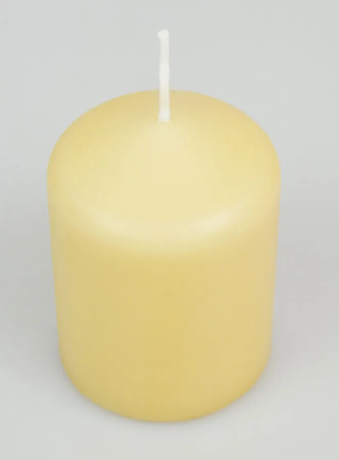 Stumpenkerze 8cm - Beige (pic 2)