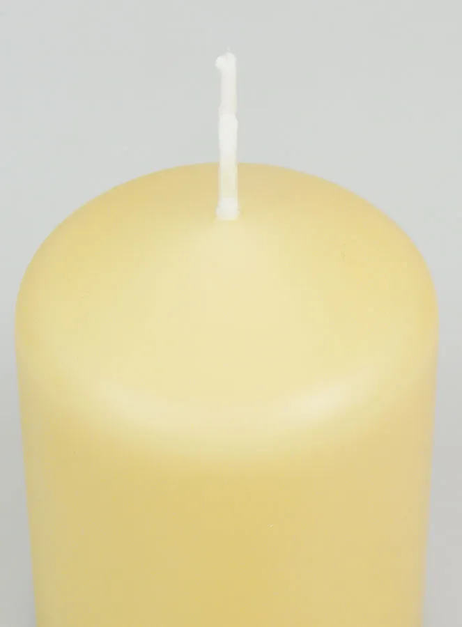 Stumpenkerze 8cm - Beige (pic 4)