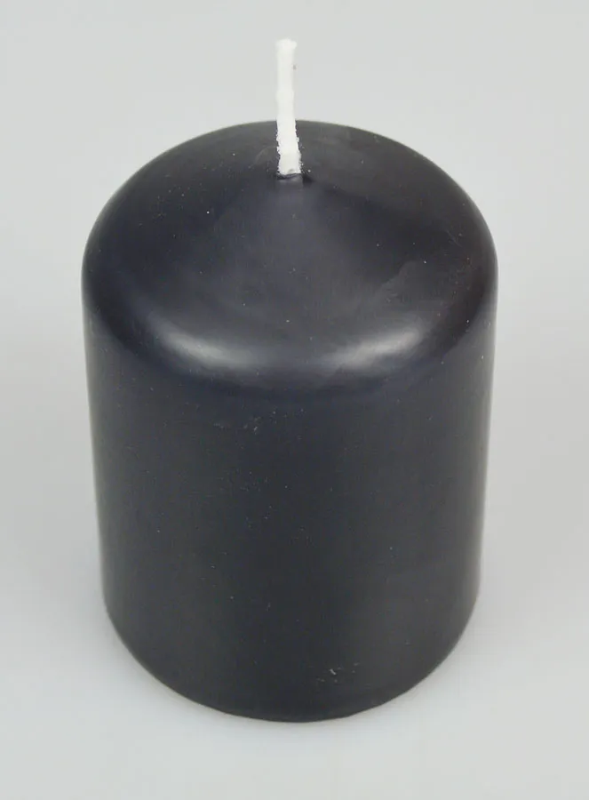 Deko Kerze 8cm - Anthrazit (pic 2)