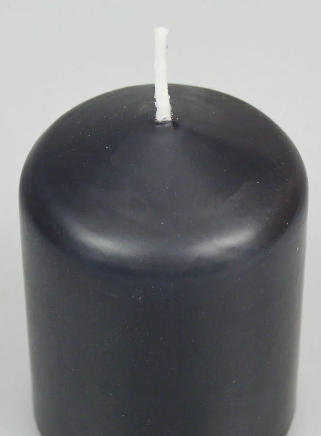 Deko Kerze 8cm - Anthrazit (pic 4)