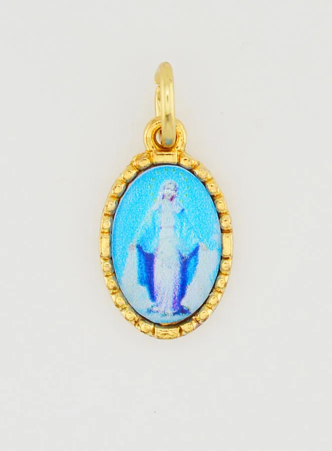 Anhänger mit Gedrehtem Rand 15mm - Wundertätige Madonna (pic 1)