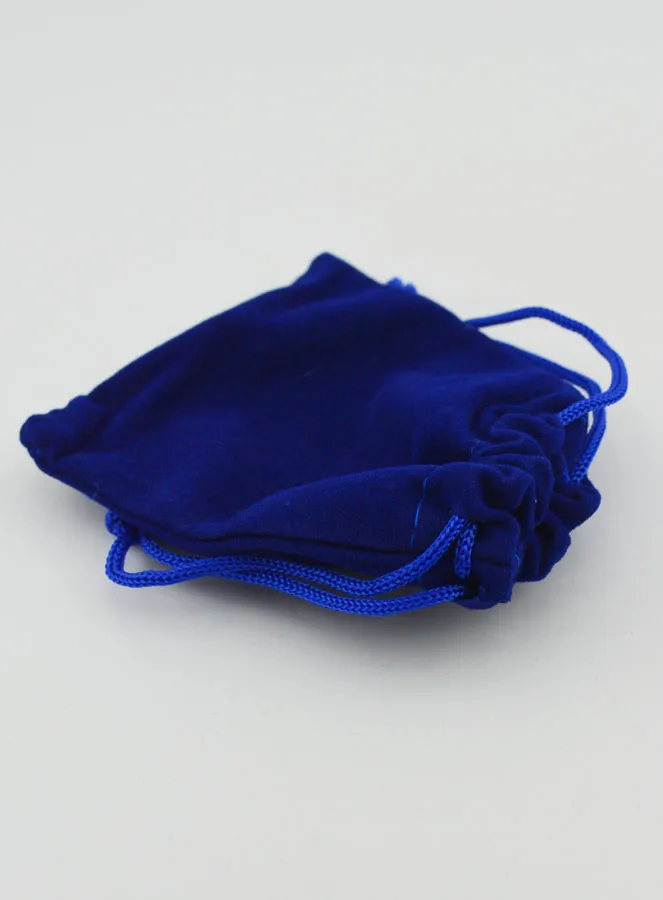 Rosenkranz-Geschenkbeutel Samt 9cm - Blau (pic 3)