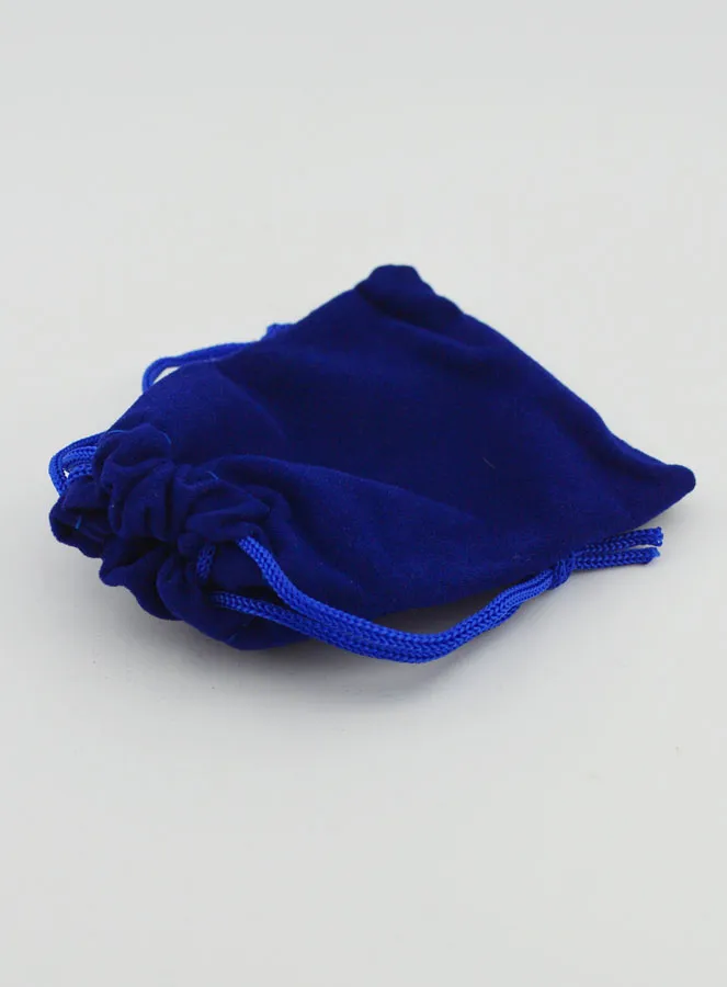 Rosenkranz-Geschenkbeutel Samt 9cm - Blau (pic 4)