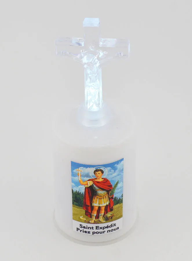 Led-Kirchenkerze Heiliger Expeditus (pic 2)