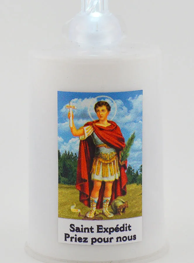 Led-Kirchenkerze Heiliger Expeditus (pic 3)