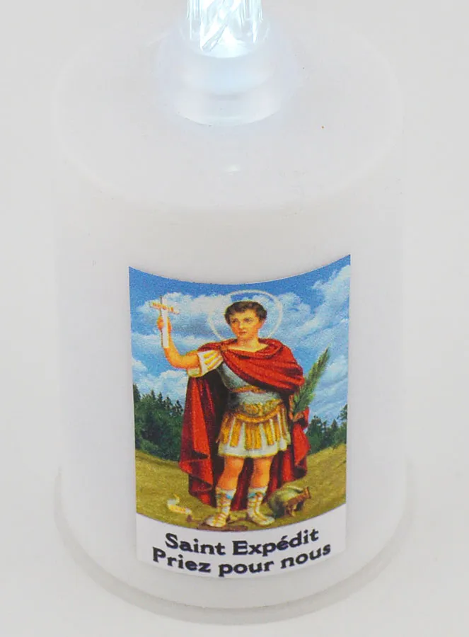 Led-Kirchenkerze Heiliger Expeditus (pic 4)