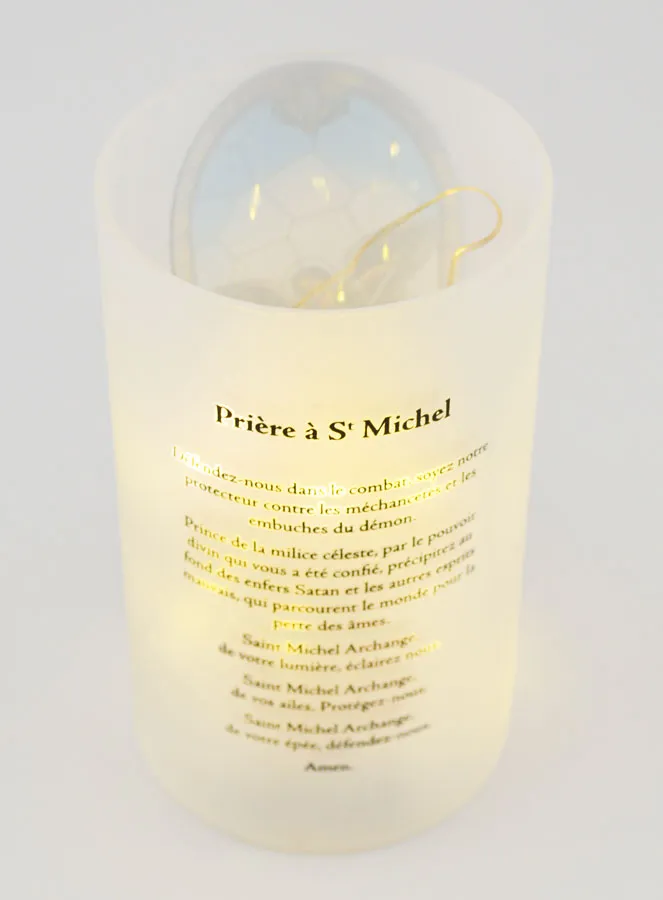 LED-Windlicht - Sankt Michael und Gebet (pic 3)