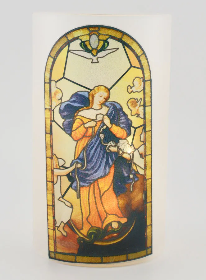 LED-Windlicht - Maria Knotenlöserin und Gebet (pic 1)