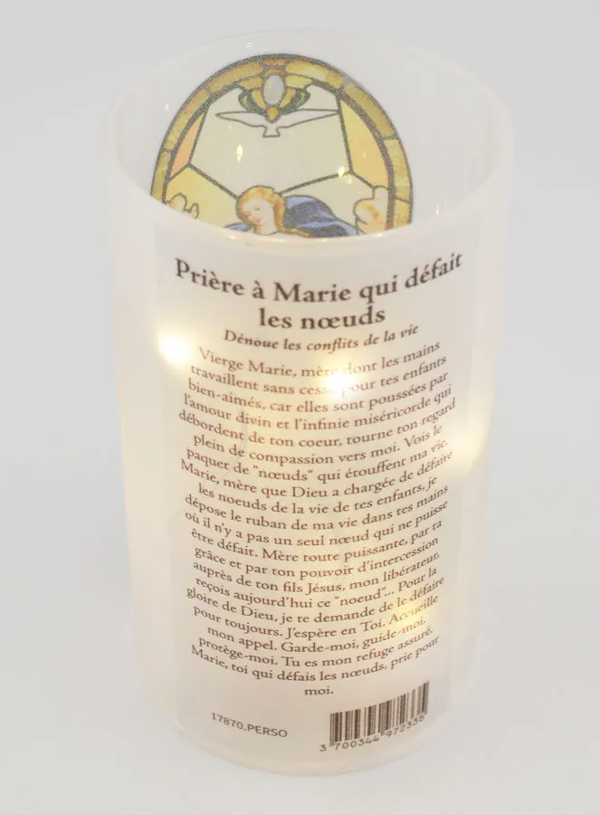 LED-Windlicht - Maria Knotenlöserin und Gebet (pic 3)