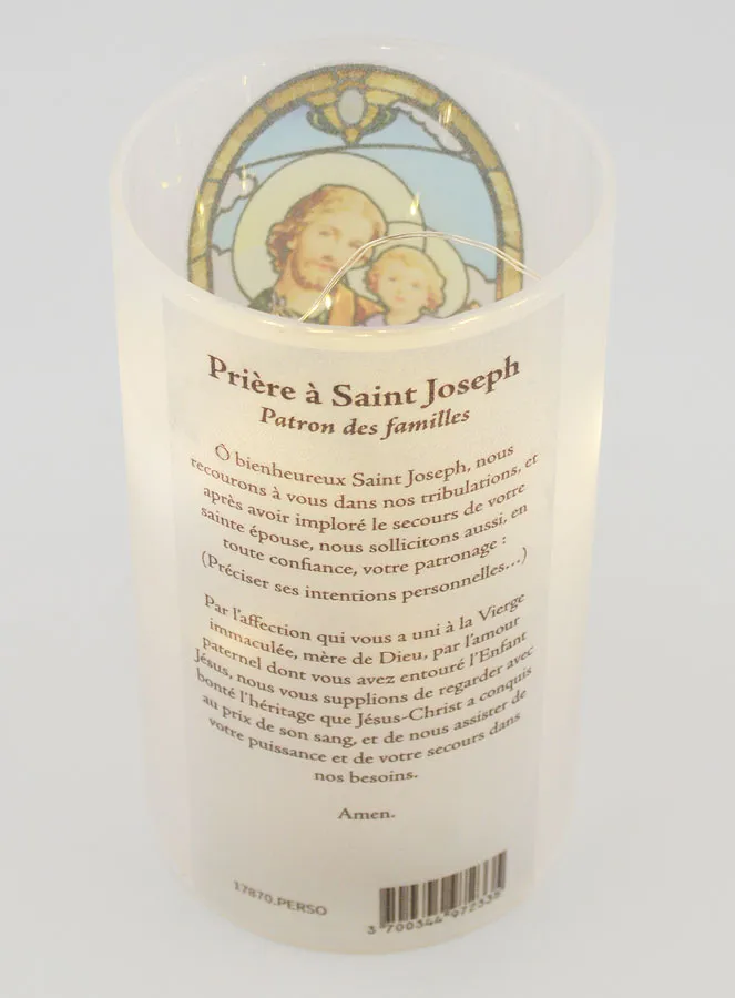 LED-Windlicht  und Gebet - Sankt Joseph (pic 3)