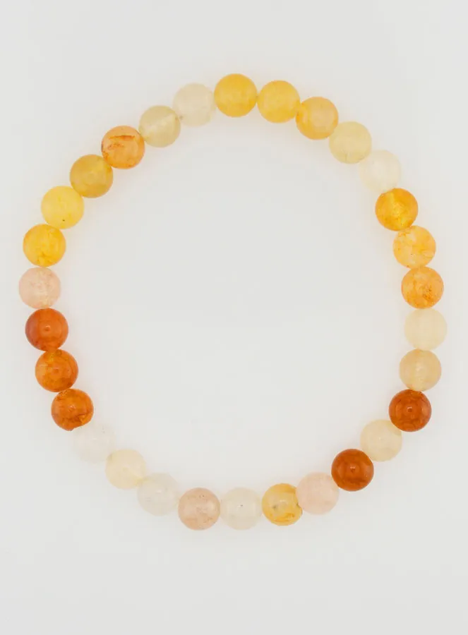 Edelstein Armband aus Mehrfarbigem Jade Naturstein - 6mm (pic 1)