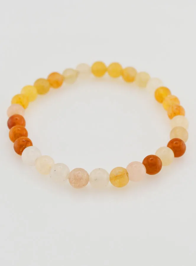 Edelstein Armband aus Mehrfarbigem Jade Naturstein - 6mm (pic 2)