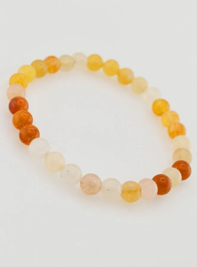 Edelstein Armband aus Mehrfarbigem Jade Naturstein - 6mm (pic 3)