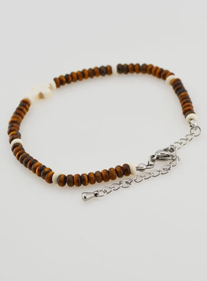 Armband mit Kreuz und Braunen Steinen (pic 4)