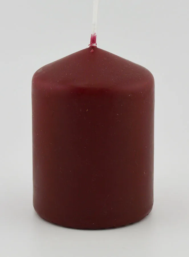 Deko-Kerze 8cm - Wein Rot (pic 1)