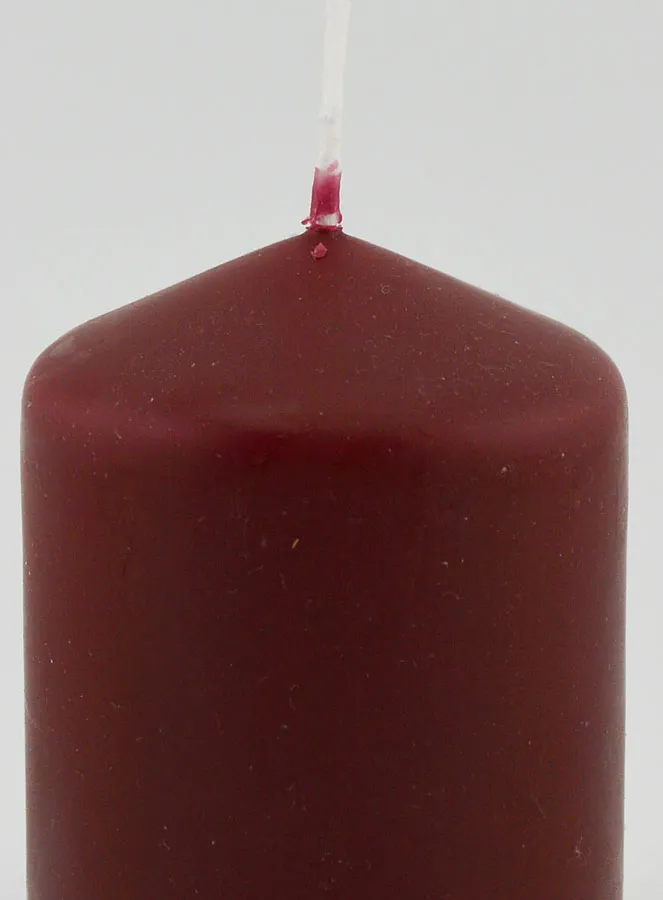 Deko-Kerze 8cm - Wein Rot (pic 3)