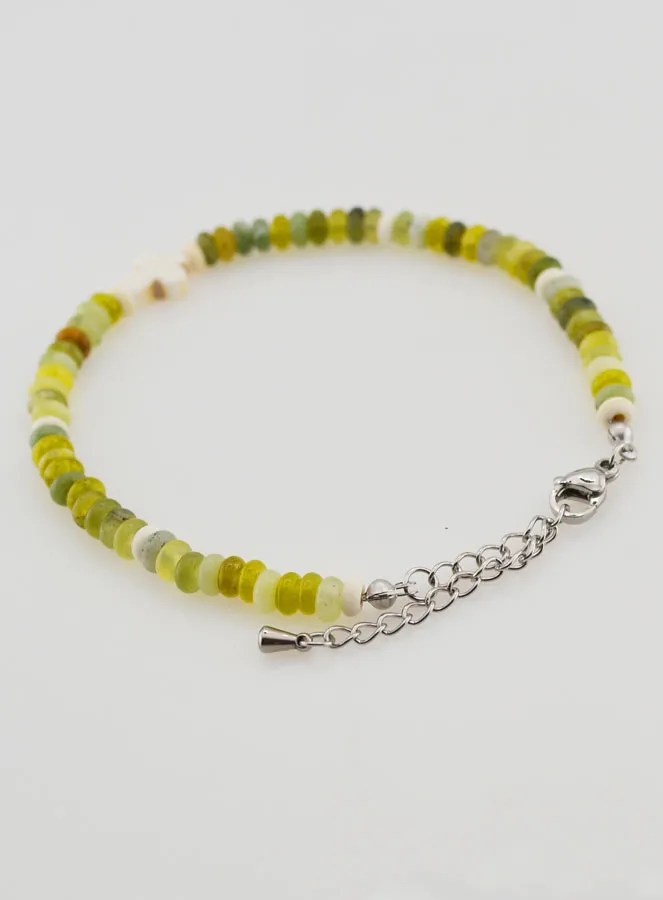 Armband mit Kreuz und Grünen Steinen (pic 4)