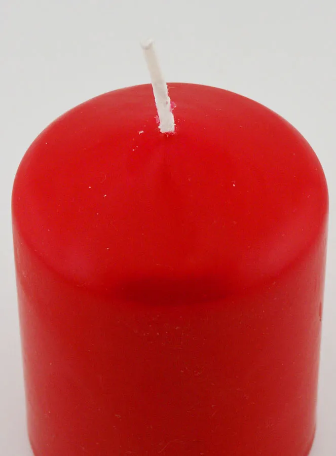 Deko-Kerze 8cm - Rot (pic 4)