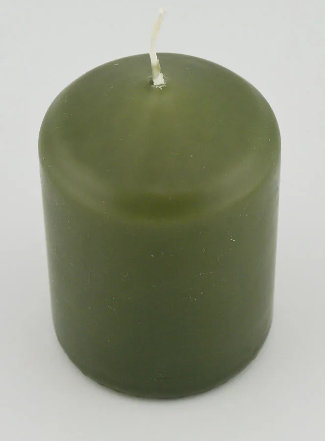 Deko-Kerze 8cm - Oliv Grün (pic 2)