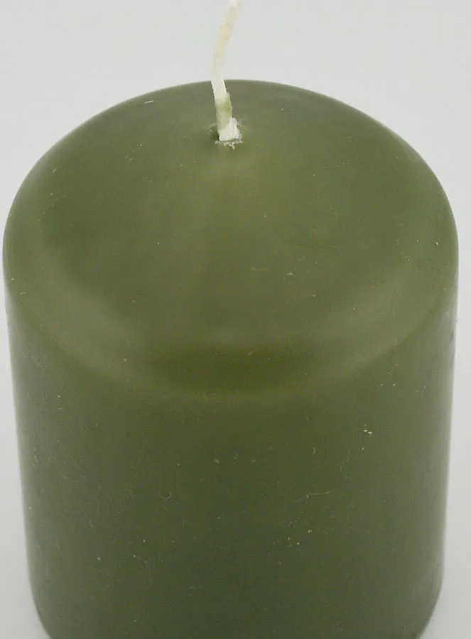 Deko-Kerze 8cm - Oliv Grün (pic 4)